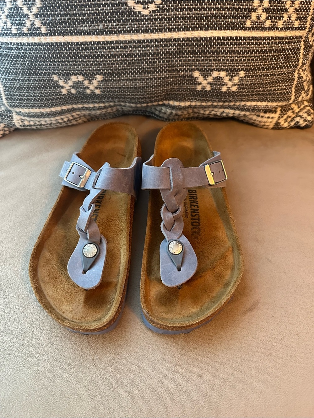 Birkenstock Gizeh Braided Dusty Blue 37